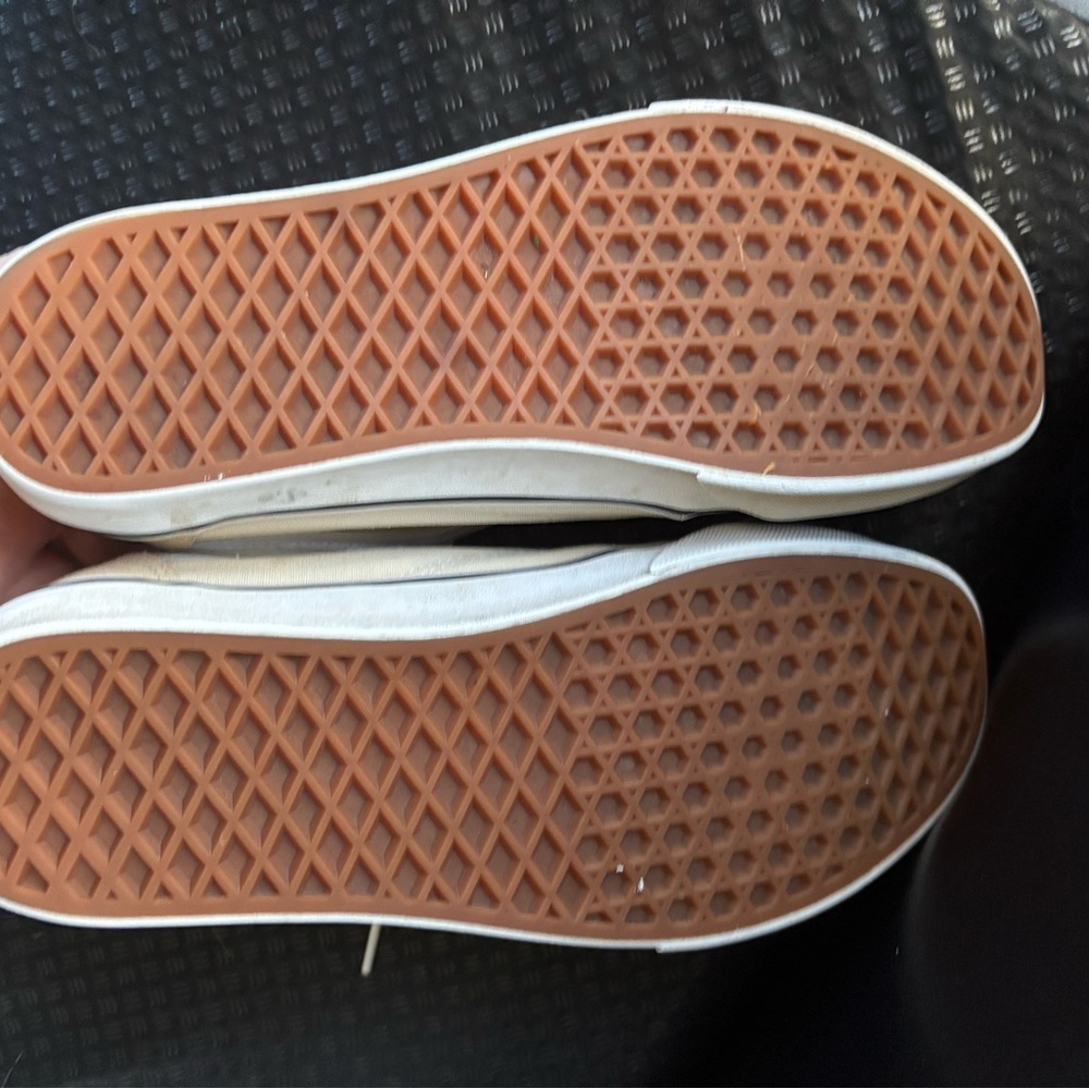 Classic Cream Vans Sneakers - Picture 6 of 7
